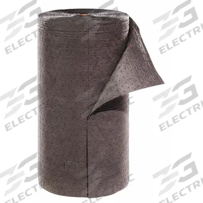 PIG Sorbent Roll: 200 ft Lg, 30 in Wd, Gray, Polypropylene, 200 ft Roll Lg - Sorbent Rolls
