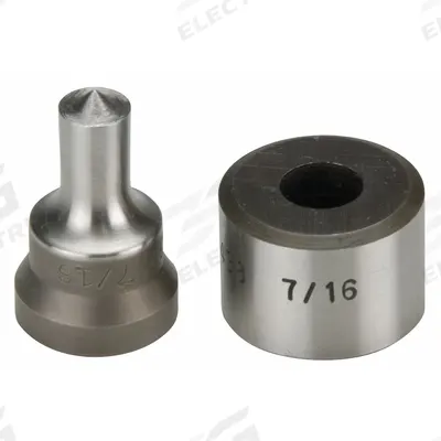 ENERPAC Punch and Die Set: 3/8 in Bolt Size (In.), 0.38 Cold Rolled C-1018 - Hand and Power Tools