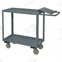 APPROVED VENDOR Utility Cart: 1,200 lb, 2 Shelves, 63 in L x 31 in W x 36 in H Overall Dim, Flat (MPN OPC-2448-2-95). Key specifications — Caster Wheel/Tread Material: Polyurethane; Brand: APPROVED VENDOR; Caster/Wheel Configuration: (2) Rigid.