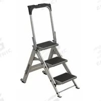LOUISVILLE LADDER Step Stool: 3 Steps, 3.6 ft Overall Ht, 300 lb Load Cap, Aluminum (MPN L-2011-03). Key specifications — Brand: LOUISVILLE LADDER; Color: Silver.