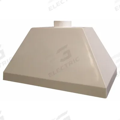 HEMCO Ducted Hood: Fiberglass, Vapor Proof, 24 in Overall Dp, 36 in Overall Wd - Canopy Hoods