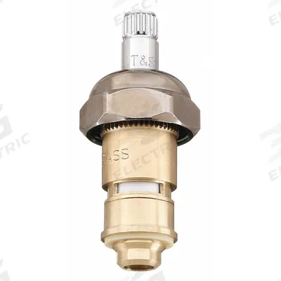 T&S BRASS Cartridge: For Cerama Cartridge w/ Bonnet Series, Use with Hot Water, Brass - Disc Faucet Cartridges