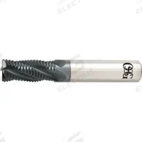 OSG Roughing End Mill: Carbide, TiAlN Coated, 4 Flute, 1/4" Mill Dia, 3/4" LOC, 2-1/2" OAL (MPN HP400-2500)