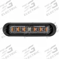 MAXXIMA Surface Mount Emergency Warning Light: Emergency Vehicle Area Light, Amber/Green/Red, Clear (MPN M20494RGY-TC). Key specifications — Brand: MAXXIMA; Lens Color: Clear; Number of Flash Patterns: 28; Operating Voltage: 12/24V DC.