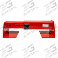 EQUIPMENT LOCK COMPANY Cargo Door Lock: 10 in Lg, 7 in Wd, 5 in Ht, 16 in Max Door Bar Dist (MPN HDCDLock-KA). Key specifications — Hitch Pin Style: Pin and Lock; Finish: Powder Coated; Material: Hardened Steel; Brand: EQUIPMENT LOCK COMPANY.