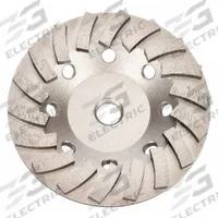 DIAMOND VANTAGE Segment Cup Grinding Wheel: Turbo, 4" Dia, 5/8"-11 Arbor, 8 Segment, X100 (MPN 04HDDGSX1). Key specifications — Series: X100; Brand: DIAMOND VANTAGE.