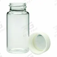 WHEATON Glass Vials & Ampules - Vial: 20 mL, Includes Closure, Polypropylene, 28 mm Body Dia, Round (MPN 986581). Key specifications — Body Color: Colorless; Screw Closure Size: 22-400 mm; Brand: WHEATON; Bottom Shape: Round; Self-Standing: Self-Standing.