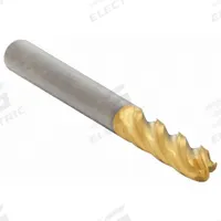 APPROVED VENDOR Ball End Mill: Carbide, TiN Coated, 4 Flute, 4 mm Mill Dia, 14 mm LOC, 51 mm OAL (MPN 223-001440A)
