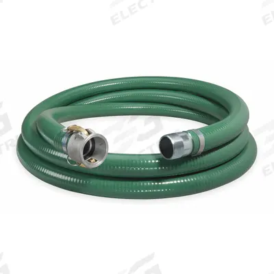 ALLIANCE HOSE & RUBBER Water Suction and Discharge Hose: 2 in Hose Inside Dia., 79 psi, Green - PVC Water Suction & Discharge Hose Assemblies with Rigid PVC Helix Reinforcement