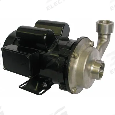 Dayton Centrifugal Pump: 316 Stainless Steel, 1 hp Horsepower (Max), Single Phase - Stainless Steel Housing Chemical-Resistant Centrifugal Pumps