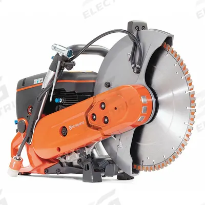 HUSQVARNA Concrete Saw: 14 in Blade Dia., Wet/Dry, 5 in Max. Cutting Dp - Power Cutters