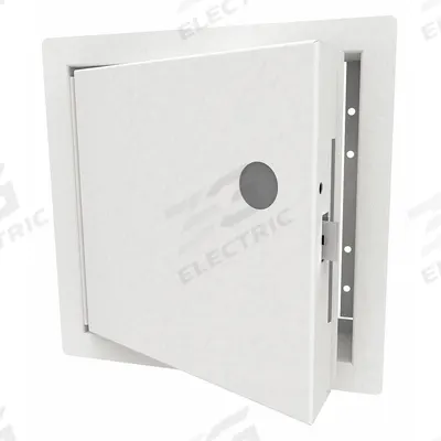 BABCOCK-DAVIS Access Door: 10 in Ht, 10 in Wd, Piano Hinge, Exposed Flange, Steel - Locking Access Doors