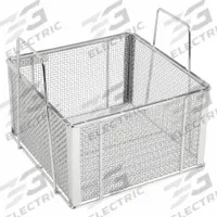 MARLIN STEEL WIRE PRODUCTS Parts Washer Basket: Rectangular, Stainless Steel, Silver, 8 in Basket Ht (MPN 00-104A-31). Key specifications — Handle Included: Handle Included; Mesh Opening Size: #4; Stackable: Stackable; Lid Included: Lid Not Included; Brand: MARLIN STEEL WIRE PRODUCTS.