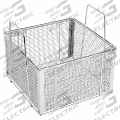 MARLIN STEEL WIRE PRODUCTS Parts Washer Basket: Rectangular, Stainless Steel, Silver - Rectangular Parts Washer Baskets