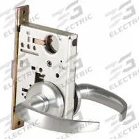 BEST Door Lockset: Passage Lever Locksets, Chrome, ADA Compliant, Interchangeable Core (MPN 45H0N14H626RHRB). Key specifications — Ligature Resistance: Not Ligature-Resistant; Brand: BEST; Lockset Function ANSI Code: F01; Visual Indicator Message: No Message; Lockset Style: 40H; ADA Compliant: Yes; Finish: Satin Chromium-Plated : Stainless Steel.
