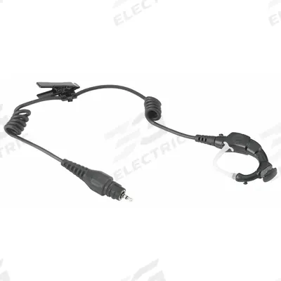MOTOROLA Earpiece: Fits Motorola, For APX 7000 Series, Ear Hook, Black, 1 Wires - Motorola-Compatible Earpieces & Headsets