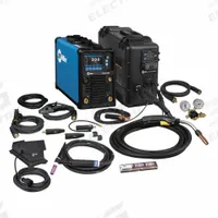 MILLER ELECTRIC Multiprocess Welder: Dynasty 300 Multiprocess, AC/DC, MIG/Stick/TIG Pack (MPN 951000099). Key specifications — Maximum Amperage (Stick): 300 A; Maximum Amperage (TIG): 300 A; Input Voltage (Nominal) (Merch - Table Column, Filters): 208V.