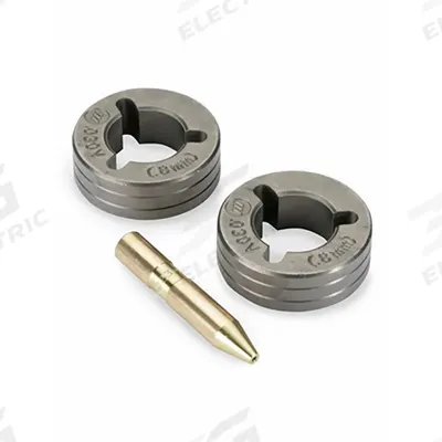 MILLER ELECTRIC Drive Roll Kit: 2-Roll, 0.03 in, V-Groove - 2-Roll Kits with Inlet Guide for Miller