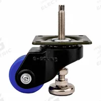 FOOT MASTER Plate Caster: Nylon Tread, 50 mm Wheel Dia, 73 mm Mounting Ht, 330 lb Load Capacity (MPN GDH-50A-SF-BLKMC). Key specifications — Brand: FOOT MASTER; Frame Color: White.