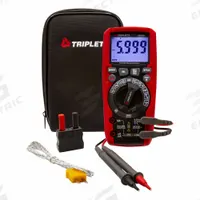 TRIPLETT Digital Multimeter: TRMS, CAT IV 600V, 1,000 V Max AC Volt Measurement, IP67 (MPN MM650). Key specifications — Instrument Counts: 6,000; Brand: TRIPLETT; Calibration Certificate Included: Not Included.