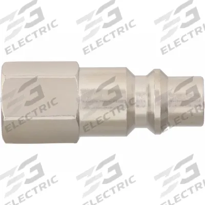 SPEEDAIRE Quick Connect Hose Coupling: 3/8 in Body Size, 1/4 in Hose Fitting Size - Industrial Interchange Steel Quick-Connect Air Coupling Plugs