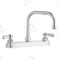 CHICAGO FAUCETS Low Arc Kitchen Faucet: 527, Cast Brass, Centerset, Deck, 2 Mounting Holes, Lever (MPN 527-ABCP). Key specifications — Series: 527; Brand: CHICAGO FAUCETS.
