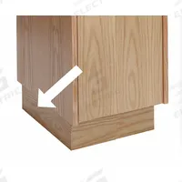 HALLOWELL Pedestal Base: 3/4 in x 18 in x 4 in, 3/4 in Footplate Wd, End, 1 Bases/Pedestal, Lacquer (MPN WCEB18W-RO). Key specifications — attr65850: WCEB18W-RO; attr65853: HALLOWELL; attr114203: Lacquer; attr114205: Furniture Grade Plywood With Veneer; attr114211: Pedestal; attr114196: Red Oak; attr114193: End.