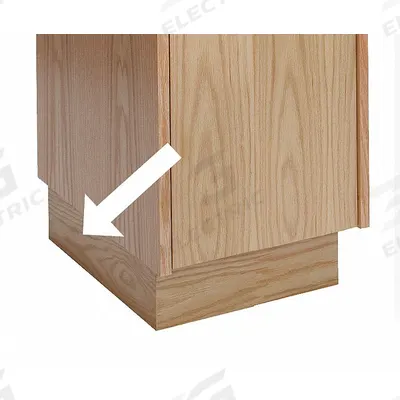 HALLOWELL Pedestal Base: 3/4 in x 18 in x 4 in, 3/4 in Footplate Wd, End, 1 Bases/Pedestal - Base Components & Kits for Standard Lockers