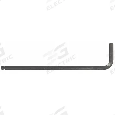 WESTWARD Hex Key: 1 Ball Ends, 3/32 in Tip Size, SAE, Long, Alloy Steel, Black Oxide - L-Shaped Hex Keys