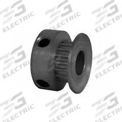 DAYTON Timing Pulley: Modified Curvilinear, Fixed, For GT Timing Belt Section, For 3 mm Belt Wd (MPN 18-2P03-6CA3). Key specifications — Brand: DAYTON; Finish: Clear Anodized; For Belt Series: Powerhouse®.