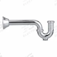 ZURN Trap: Cast Brass, Chrome-Plated, Silver, 1 1/4 in Nominal Pipe Size, 10 in Overall Lg (MPN Z8700BD-PC). Key specifications — Finish: Chrome-Plated; Includes: Brass Swivel Nuts; Includes Cleanout: Yes; Brand: ZURN; Material: Cast Brass.