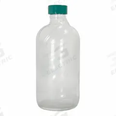 QORPAK Sampling Bottle: 480 mL, Colorless, 33-400, Urea, 30, F217/PTFE, Type III (MPN GLC-02223). Key specifications — Body Color: Colorless; Pre-Cleaned: None; Body Material: Soda Lime Glass; Brand: QORPAK; Screw Closure Size: 33-400; Graduated: No; USP Specification: Type III; Closure Attached: Attached.