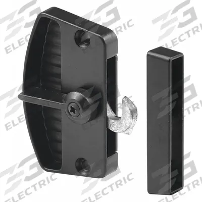 PRIME-LINE Latch and Pull: Sliding Handle and Latch Kit, 2 5/8 in Overall Ht - Screen Door Hardware