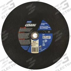 NORTON Abrasive Cut-Off Wheel: Type 1, 14" x 1/8", 20 mm/1" Arbor, Silicon Carbide, 24 Grit (MPN 70184672877). Key specifications — Brand: NORTON; Series: Gemini Asphalt.