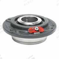 MOLINE BEARING 4 Bolt Flange Bearing: Spherical Roller, 2 15/16 in Bore, Cast Iron, 8 3/4 in Lg (MPN 19631215). Key specifications — Bore Type: Cylindrical; Brand: MOLINE BEARING; Lubricant Material: LC-2 Lithium Complex Grease; Mounting Bolt Size: 5/8 in; Split Housing: Not Split; System of Measurement: Inch.