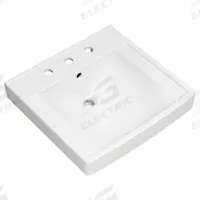 AMERICAN STANDARD Bathroom Sink: Decorum®, White, Vitreous China, 21 in Overall Lg, 3 Faucet Holes (MPN 9134008EC.020). Key specifications — Series: Decorum®; Includes: Concealed Arm or Wall Support(Wall Hanger Included); Color: White; Brand: AMERICAN STANDARD; Sink Type: Bathroom; Material: Vitreous China; Sink Material: Ceramic.