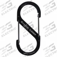 NITE IZE Double Carabiner: 75 lb Working Load Limit, Wire Gate, Stainless Steel, 3 1/2 in Overall Lg (MPN SB4-03-01). Key specifications — Brand: NITE IZE; Opening Type: Wire Gate.