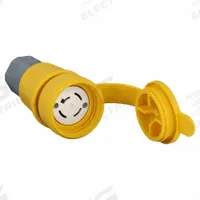 HUBBELL Locking Connector: Non-NEMA, Yellow, 120/208V AC, 20 A Current Rating, 4 Poles, 4 Wires (MPN HBL27W09). Key specifications — Brand: HUBBELL.