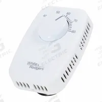COPELAND THERMOSTAT: Heat Only, Heat-Off, 40° to 80°F, Exposed Dial, 120/240/277 V AC, 1H (MPN 01G65-641). Key specifications — Application: Heat Only; System Settings: Heat-Off; Temperature Control Range: 40° to 80°F; Stages: 1H; Voltage: 120/240/277 V AC; Brand: COPELAND; Control Type: Exposed Dial.