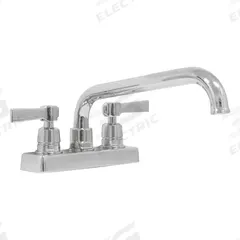 ADVANCE TABCO Deck Mounted Faucet: Chrome Finish, 1 gpm Flow Rate, Straight, Wristblade, NPS (MPN K-50). Key specifications — Brand: ADVANCE TABCO.