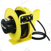 CONDUCTIX-WAMPFLER Extension Cord Reel: Ratchet Lock, 50 ft Cord Lg, 16 AWG, SOOW, Bare Wire Cord Lg (MPN XA-142160405011). Key specifications — Retractable Cord Ending NEMA Configuration: Bare Wire; Voltage: 600V AC; Brand: CONDUCTIX-WAMPFLER.