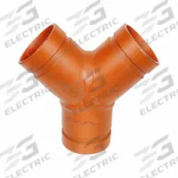 GRUVLOK Metal Pipe Wye: Wye, 6 in x 6 in x 6 in, Carbon Steel, EPDM Seal, 6 in Overall Lg (MPN 0390027860). Key specifications — Brand: GRUVLOK; Pipe Fitting Material: Carbon Steel; Fitting Pipe Size: 6 in x 6 in x 6 in.