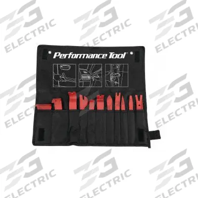 PERFORMANCE TOOL Trim Tool Set: Trim Tool Set, 2 19/32 in Lg, 9 1/2 in Wd, 9 3/32 in Ht - Upholstery Removal Tools