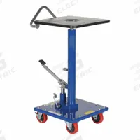 APPROVED VENDOR Lift Table: Not Powered, 200 lb Load Capacity, 16 in L x 16 in W, Steel, Hydraulic (MPN HT-02-1616A). Key specifications — Platform Material: Steel; Brand: APPROVED VENDOR.