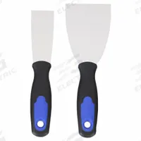 WESTWARD Putty Knife/Scraper Set: 2 Pieces, Bld. Mat. Carbon Steel, Hdl. Mat. Plastic/Rubber (MPN 13A686). Key specifications — attr1004953: WESTWARD; attr1008775: Carbon Steel; attr1017495: Rubber.
