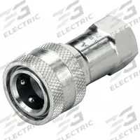 HANSEN Hydraulic Quick Connect Hose Coupling: 1/2 in Coupling Size, 316 Stainless Steel, FNPT (MPN ML4HP26). Key specifications — Body Material: 316 Stainless Steel; Thread Size: 1/2"-14; Brand: HANSEN.