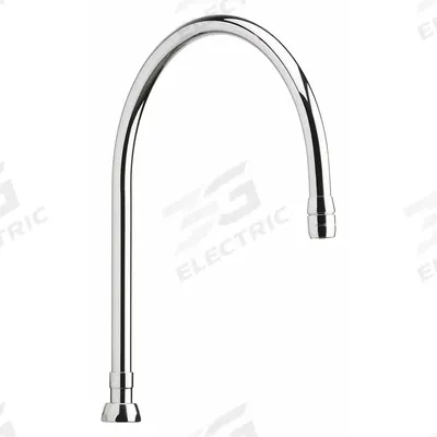 CHICAGO FAUCETS Spout: Spout, Gooseneck, Swivel Spout, Brass, Polished Chrome - Gooseneck Faucet Spouts