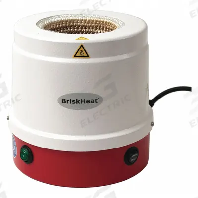 BRISKHEAT Heating Mantle: 3 L Capacity, 650 W Watt - Max, Plastic, Metal - Metal-Housed Heating Mantles