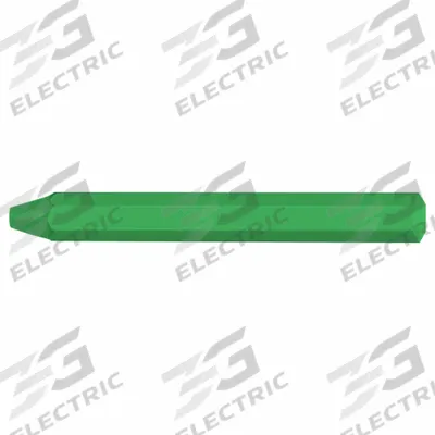 MARKAL Marking Crayon: Wax, 1/2 in Tip Wd, Hard, Green, 70°F to 100°F - Wax Lumber Crayons
