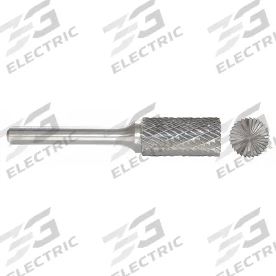 APPROVED VENDOR Carbide Bur: Cylinder with End Cut, SB-8, Double Cut, 7/8" x 1" Head - Double-Cut End-Cut Cylinder Burs